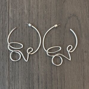 Jenny Bird Love Hoop Earrings